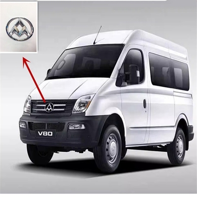 Placa de identificación del logotipo del marcador de vehículo plateado para SAIC Maxus V80
