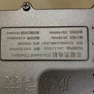 20A cargador a bordo para el coche eléctrico 6.2KW potencia de salida 250-450Vdc rango de voltaje de salida