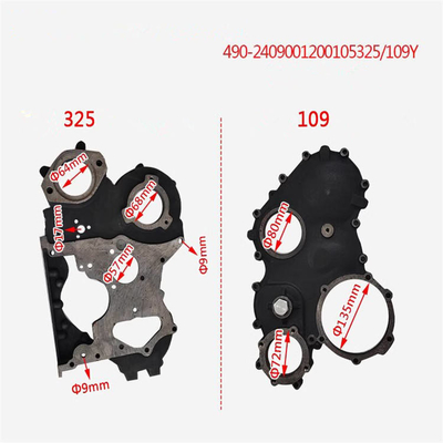 Compartimientos de camiones Cámara de engranajes de tiempo Para QC480 Material de acero OEM NO 2408001200500
