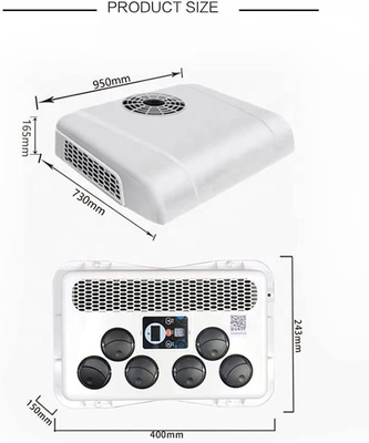 Maquinaria de construcción Aire acondicionado eléctrico con motor aéreo de 24 V y potencia de 2600 W